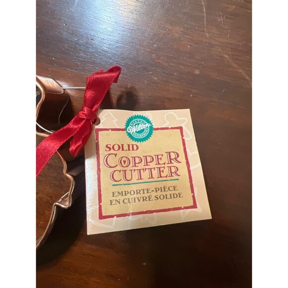 Vintage 2000 Wilton Solid Copper Cutter 5.5" Pumpkin New With Tags - Picture 2 of 3